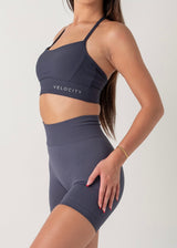 RIBBED VITAL BRA - NAVY