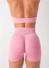 MINI CURVE SCRUNCH SHORTS - PINK SUGAR