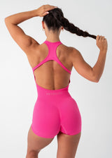 SCRUNCH CONTOUR ONE PIECE - PINK