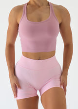 CROPPED TANK - DUSTY PINK