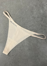 SEAMLESS VELOCITY THONG - NUDE