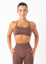 V SCULPT BRALETTE - CHOCOLATE