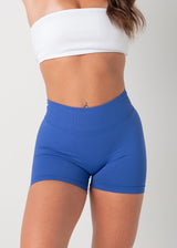 ULTIMATE SEAMLESS SCRUNCH SHORTS MINI - COBALT