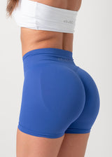 ULTIMATE SEAMLESS SCRUNCH SHORTS MINI - COBALT