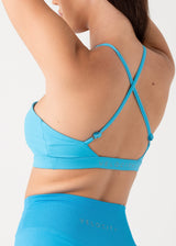 CROSS OVER BRA - CYAN