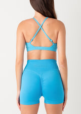 CROSS OVER BRA - CYAN