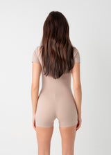 SS ZIP ONE PIECE - BEIGE