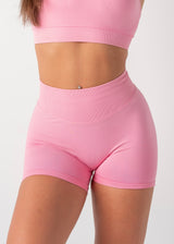 MINI CURVE SCRUNCH SHORTS - PINK SUGAR