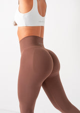 ULTIMATE SEAMLESS SCRUNCH LEGGINGS MINI - CHOCOLATE