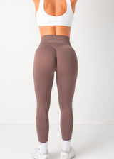 ULTIMATE SEAMLESS SCRUNCH LEGGINGS MINI - STEEL BROWN