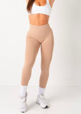 ULTIMATE SEAMLESS SCRUNCH LEGGINGS MINI - NUDE