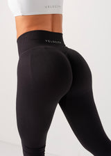 ULTIMATE SEAMLESS SCRUNCH LEGGINGS MINI - BLACK