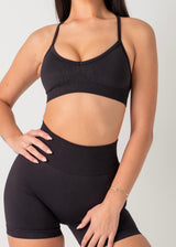 SIGNATURE BRA -LIQUORICE