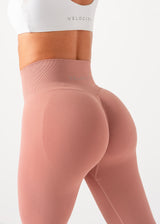 ULTIMATE SEAMLESS SCRUNCH LEGGINGS MINI - BLUSH