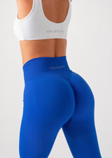 ULTIMATE SEAMLESS SCRUNCH LEGGINGS - COBALT