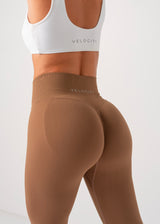 ULTIMATE SEAMLESS SCRUNCH LEGGINGS - MOCHA