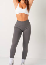 ULTIMATE SEAMLESS SCRUNCH LEGGINGS - STEEL