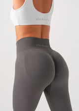 ULTIMATE SEAMLESS SCRUNCH LEGGINGS - STEEL