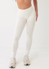 SIGNATURE SCRUNCH LEGGINGS - VANILLA