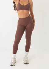 SIGNATURE SCRUNCH LEGGINGS - CHOCOLATE