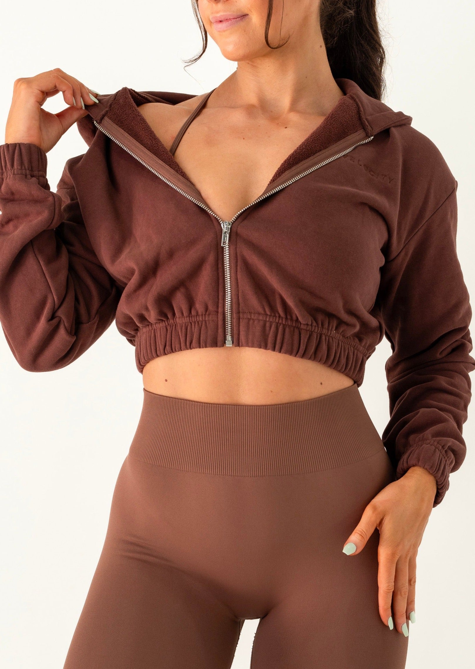 COZY ZIP - DEEP CHOCOLATE