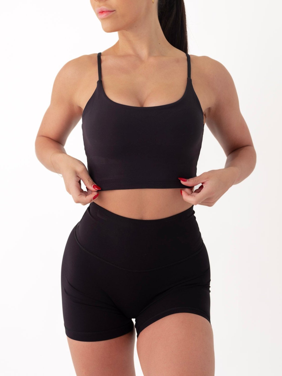 PERFORMANCE CROP - BLACK