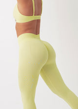 SIGNATURE SCRUNCH LEGGINGS - LEMON SORBET