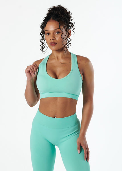 SIGNATURE SPORT BRA - CHOC MINT – Velocity Activewear