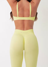 SIGNATURE SCRUNCH LEGGINGS - LEMON SORBET