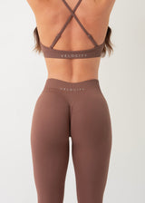 SIGNATURE SCRUNCH LEGGINGS - CHOCOLATE