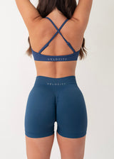 SIGNATURE SCRUNCH SHORTS - DEEP BLUE