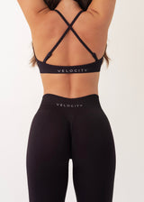 SIGNATURE SCRUNCH LEGGINGS - LIQUORICE