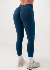 SIGNATURE SCRUNCH LEGGINGS - DEEP BLUE