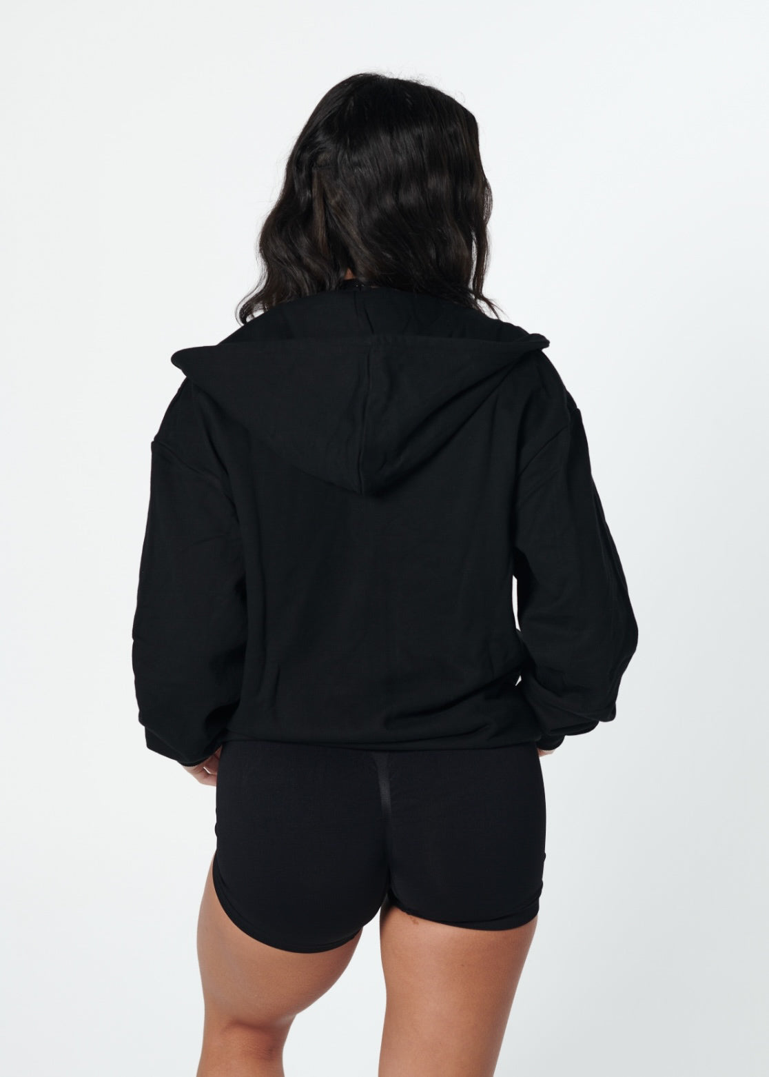 OVERSIZED ZIP - BLACK