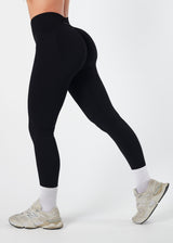 SIGNATURE SCRUNCH LEGGINGS - LIQUORICE