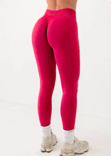 SIGNATURE SCRUNCH LEGGINGS - CHERRY