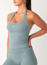 SS HALTER TANK - TEAL