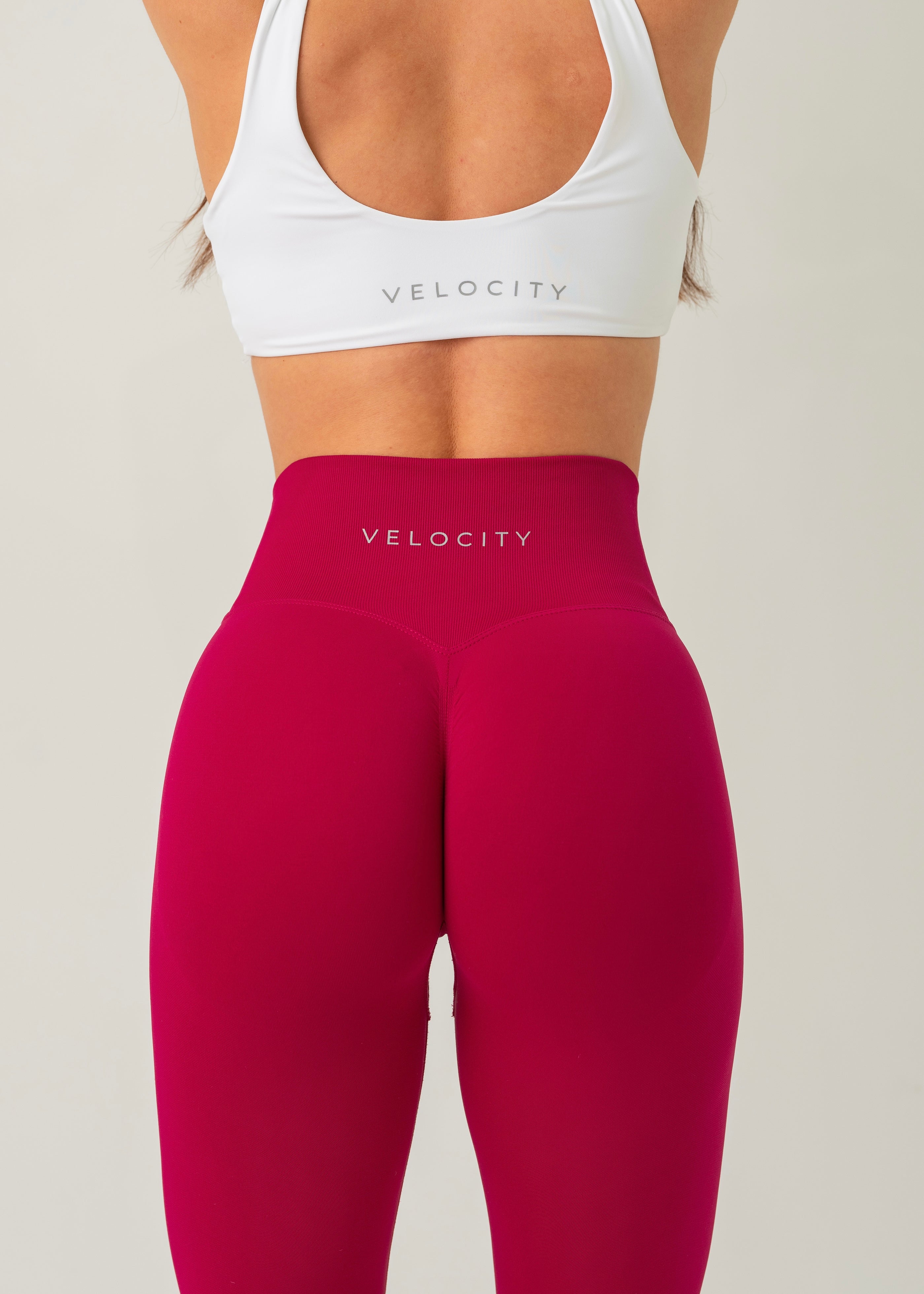 ULTIMATE SEAMLESS SCRUNCH LEGGINGS MINI - RASPBERRY