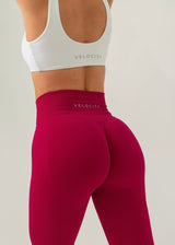 ULTIMATE SEAMLESS SCRUNCH LEGGINGS MINI - RASPBERRY