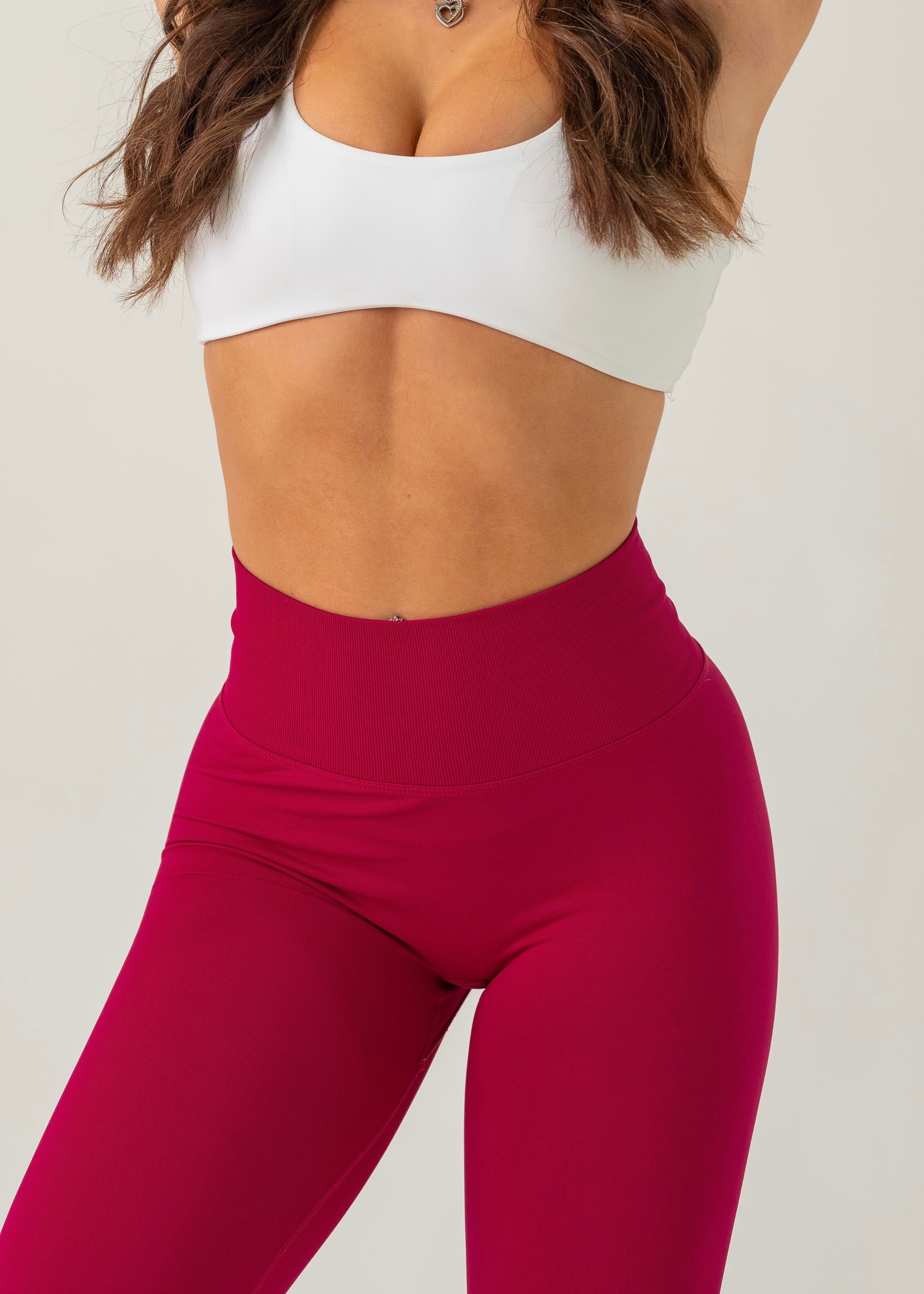 ULTIMATE SEAMLESS SCRUNCH LEGGINGS MINI - RASPBERRY