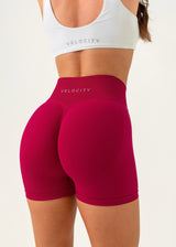 ULTIMATE SEAMLESS SCRUNCH SHORTS MINI - RASPBERRY