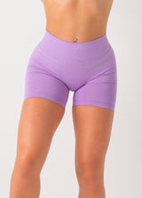 V SCULPT SEAMLESS SHORTS - WARM LILAC