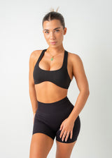 MINIMAL RACER BRA - BLACK