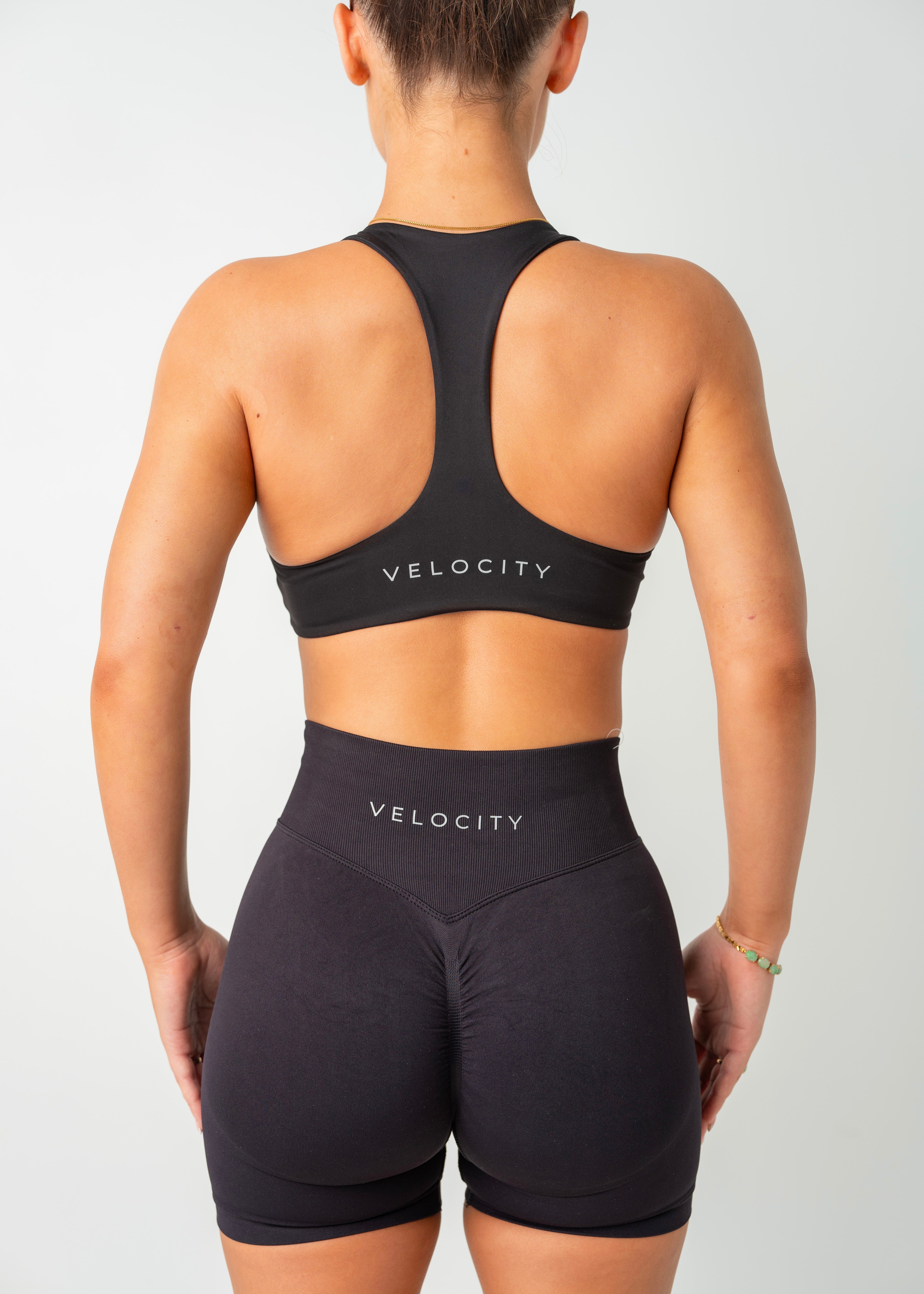 MINIMAL RACER BRA - BLACK