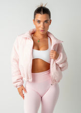 CROPPED PUFFER - PINK