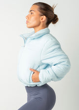 CROPPED PUFFER - BLUE