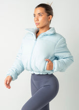 CROPPED PUFFER - BLUE