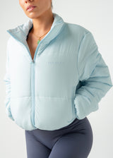 CROPPED PUFFER - BLUE