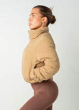 CROPPED PUFFER - BEIGE