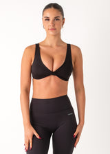 TWIST BALANCE BRA - BLACK